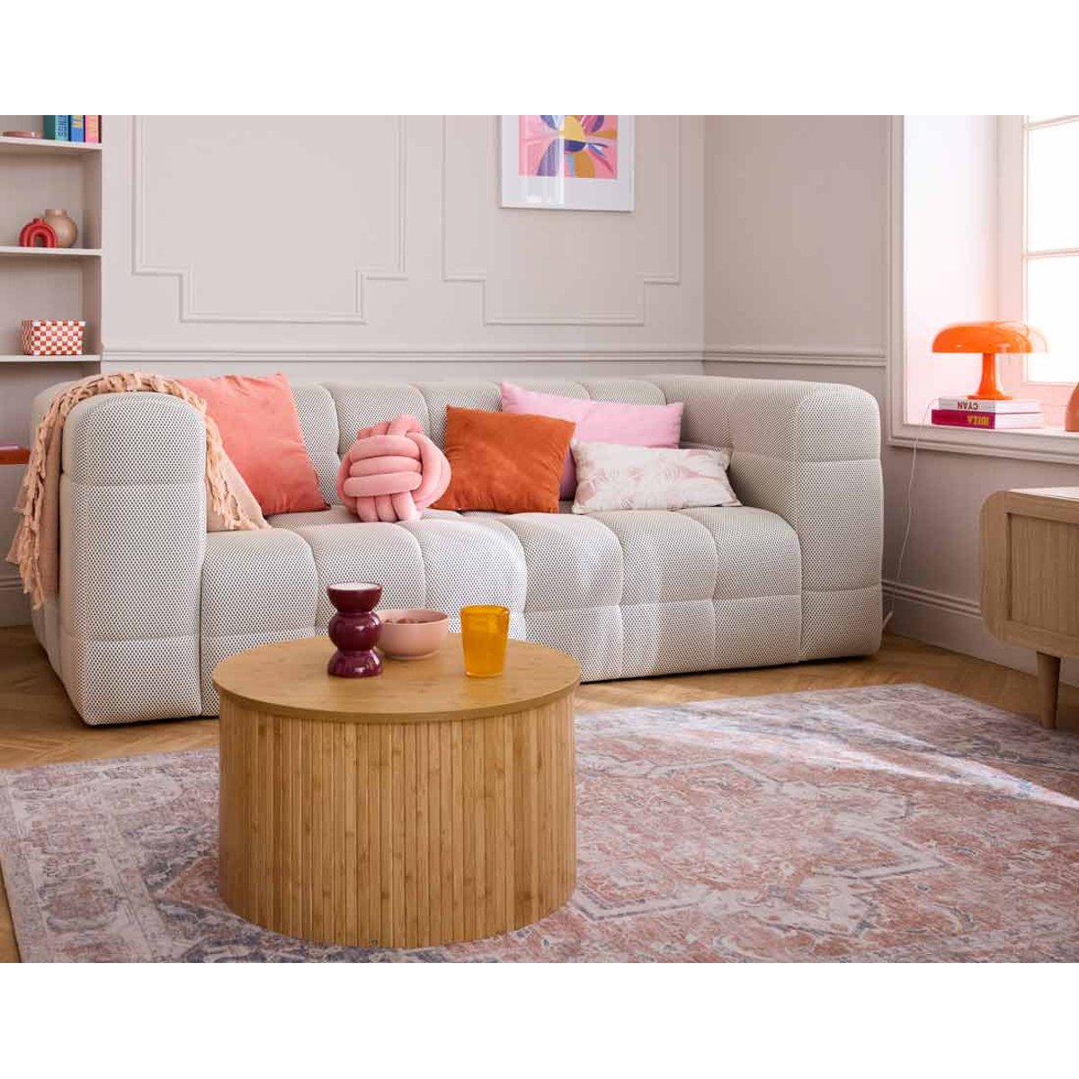 Canapé 3 places - SUZANO beige, BEST MOBILIER