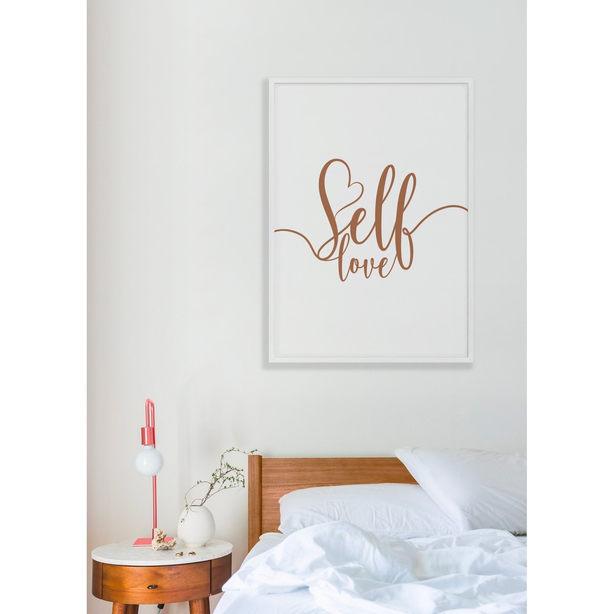 Affiche Self Love blanc, L'AFFICHERIE