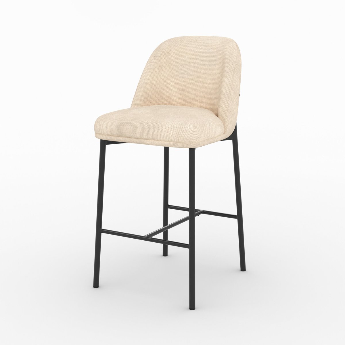 Tabouret de bar Noah - NOAH beige, MAISON PAVANE