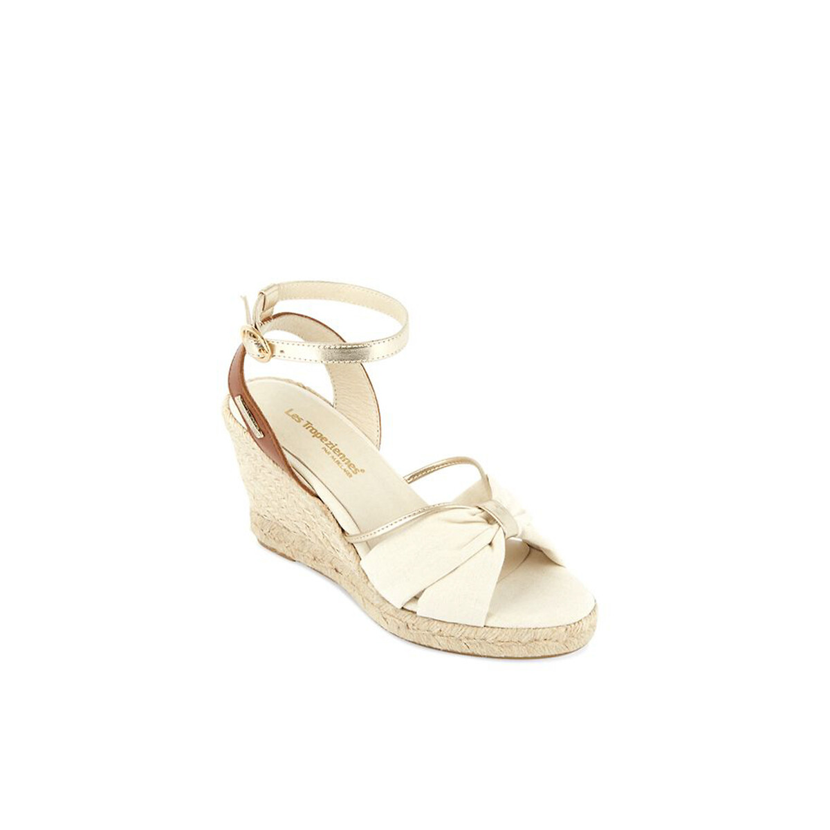 Espadrilles compensées Blondel beige, LES TROPEZIENNES PAR M.BELARBI