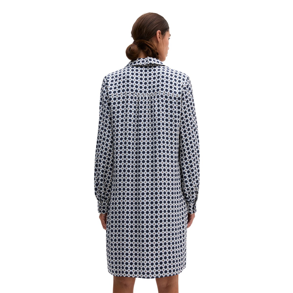 Robe imprimée coupe classique en twill de viscose de qualité supérieure bleu, MARC O'POLO