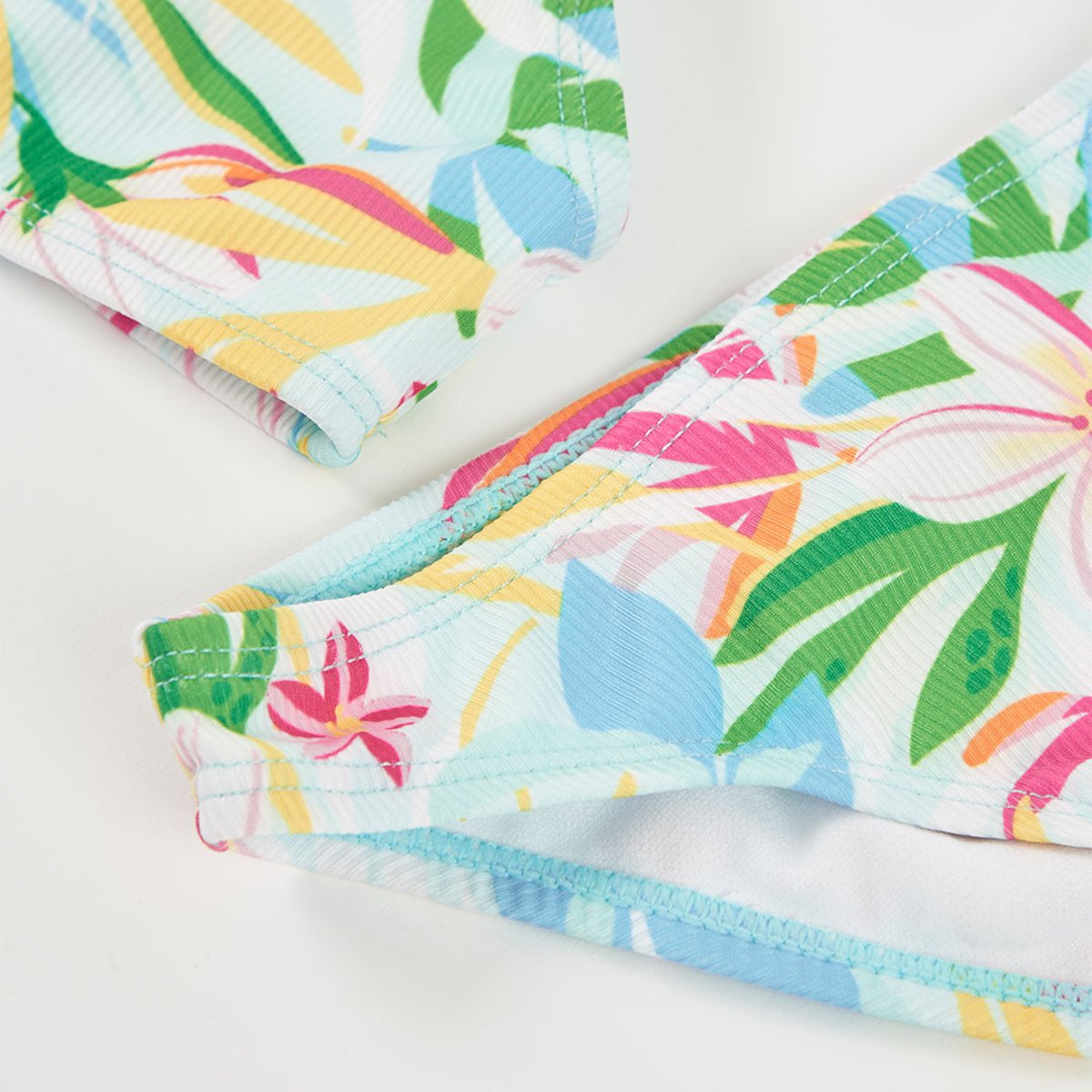 Bikini fille imprimé fleurs multicolore, BOBOLI