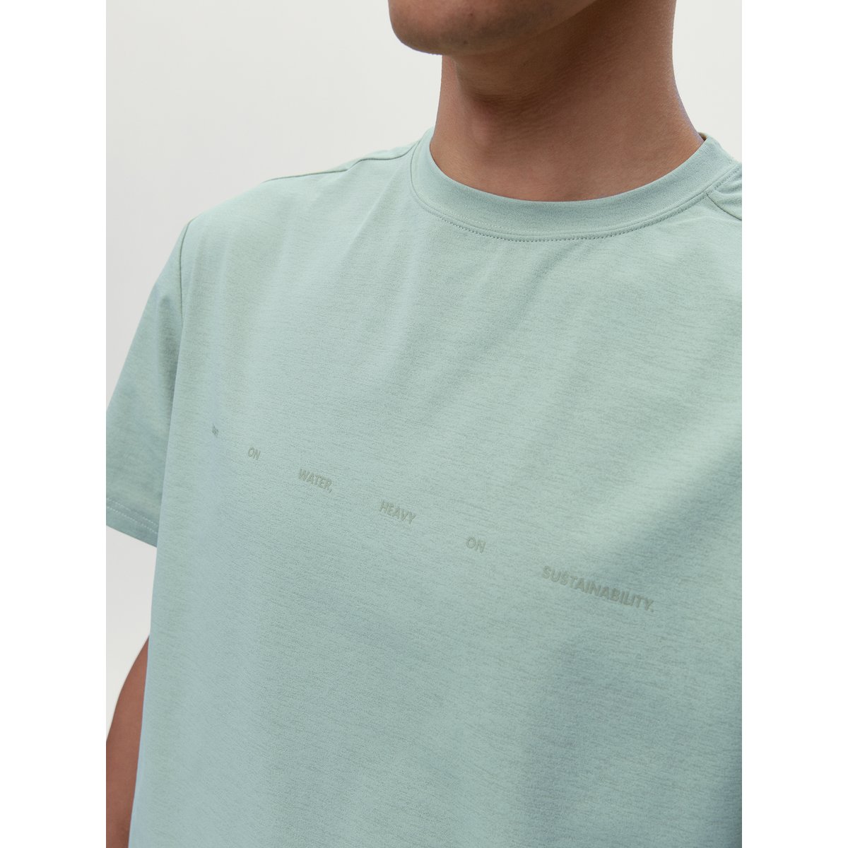 T-shirt de sport homme Baffin Manches courtes coupe oversize vert foin, BORN