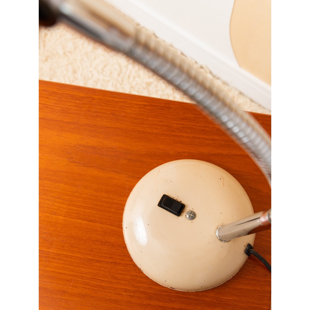 Lampe de bureau Sarlam industrielle Julia N°1066 - Bon état beige, DEBONGOUT
