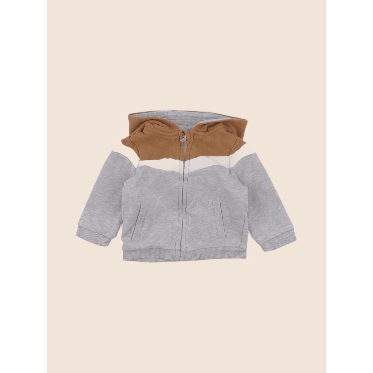 Sweat - Etat satisfaisant gris, marron, VERTBAUDET