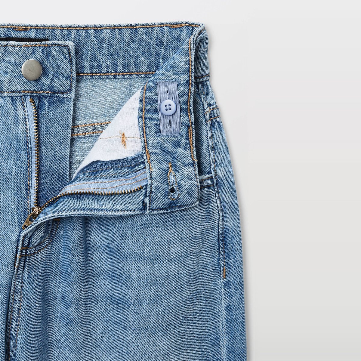 Jean uni bleach denim, MONOPRIX