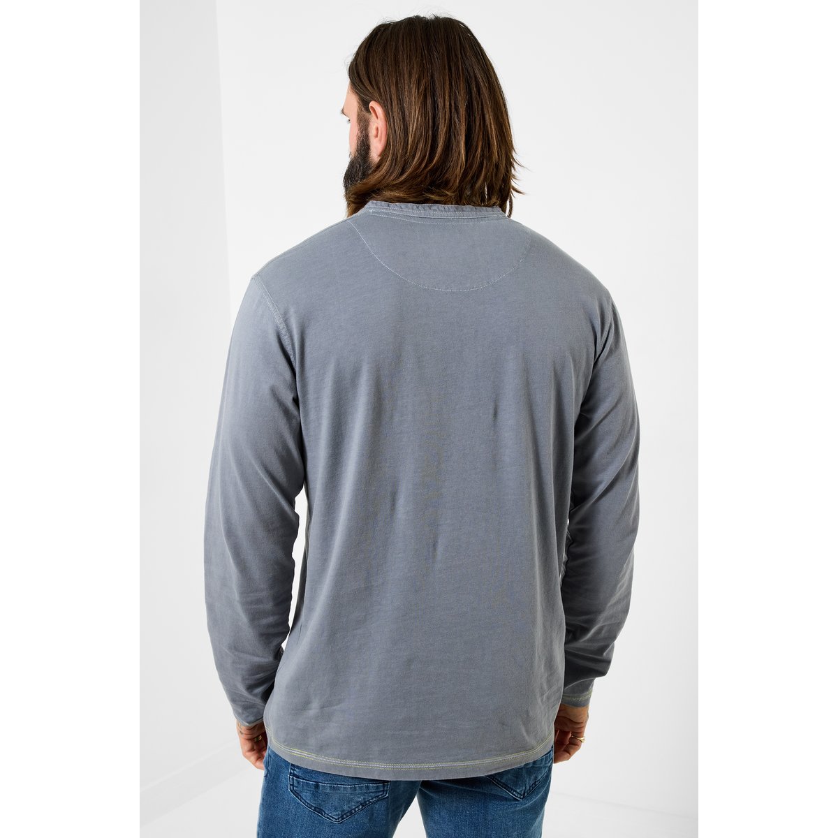 T-shirt motif aigle détente gris, JOE BROWNS