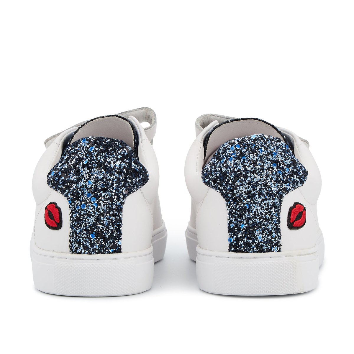 Baskets En Cuir Edith J'irai Ou Tu Iras blanc, BONS BAISERS