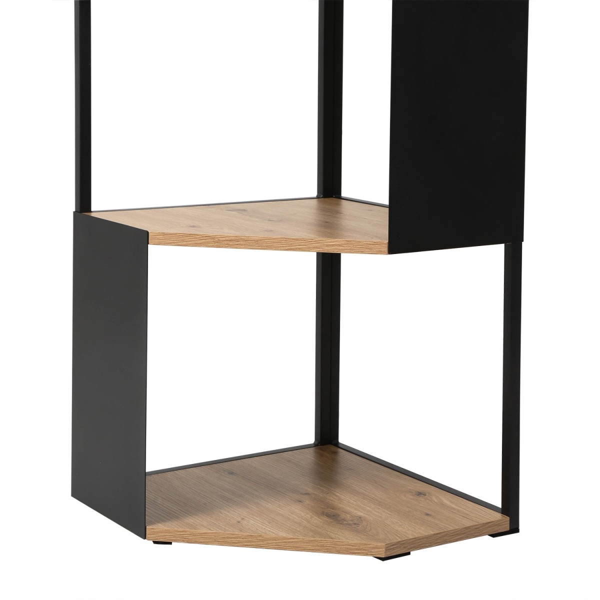 Etagère d'angle 5 niveaux EKLO bois clair, CALICOSY