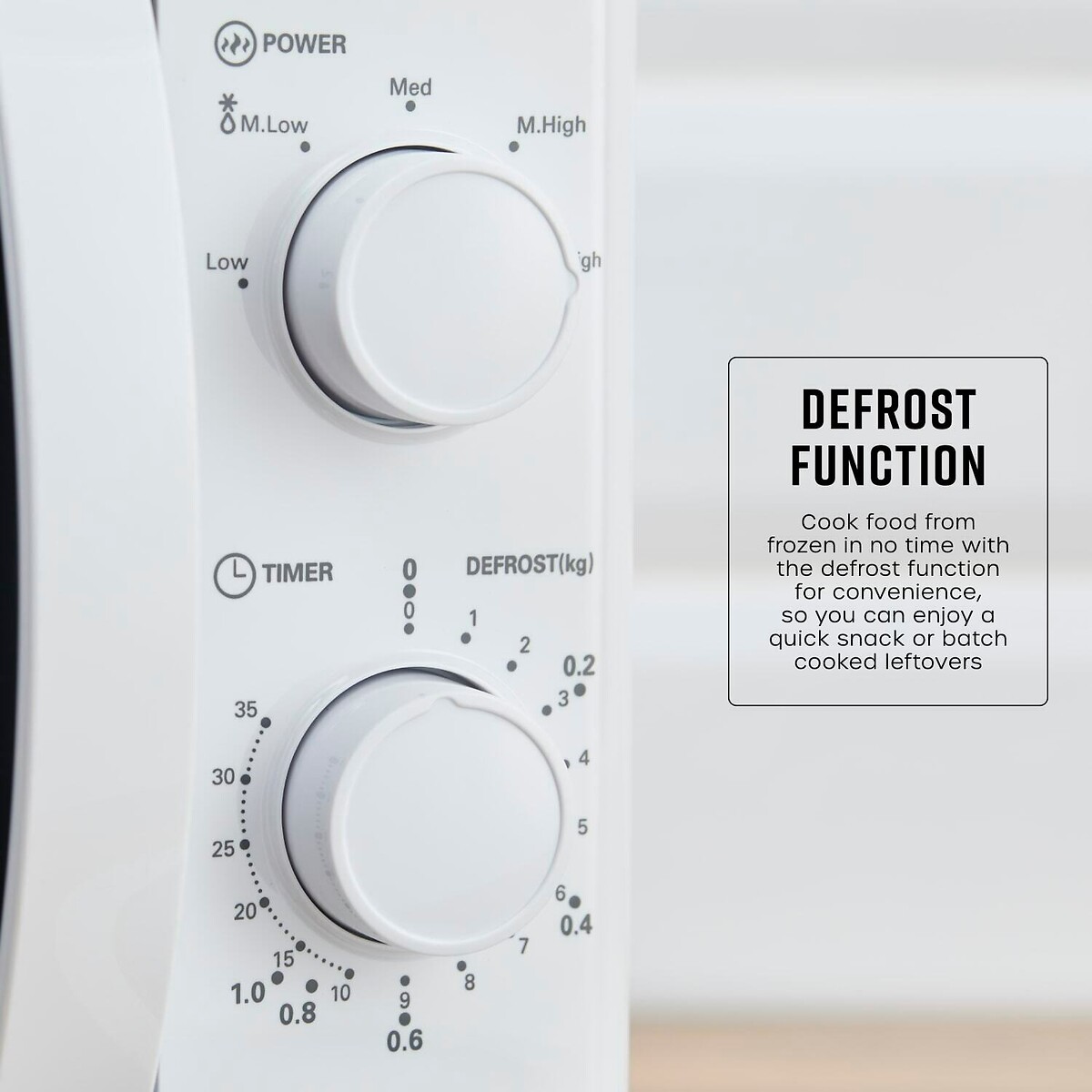 700W Manual Microwave - SM4420 white, SWAN