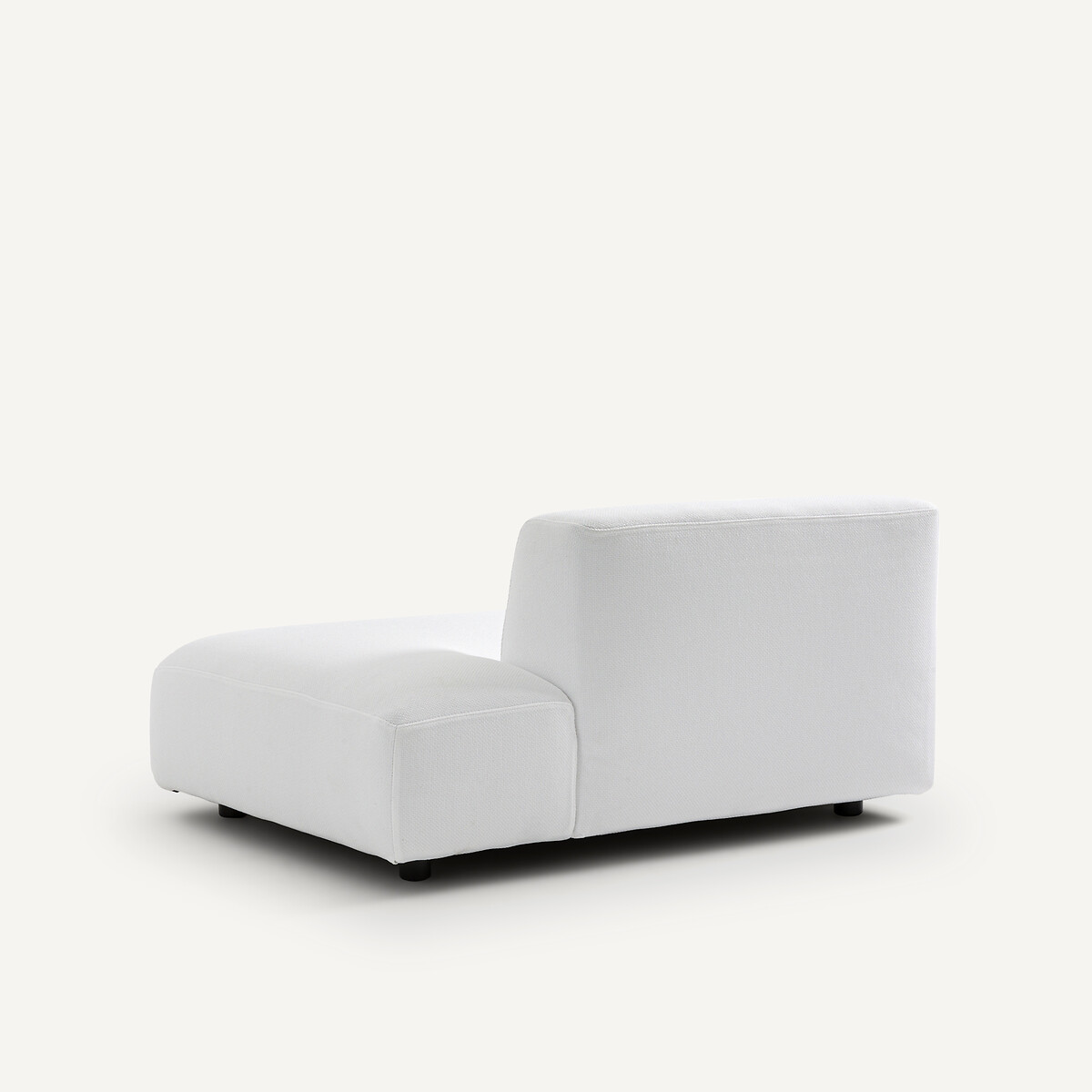 Sofa-Element Leki für den Garten, kleines Modell, Natté-Gewebe weiss, AM.PM