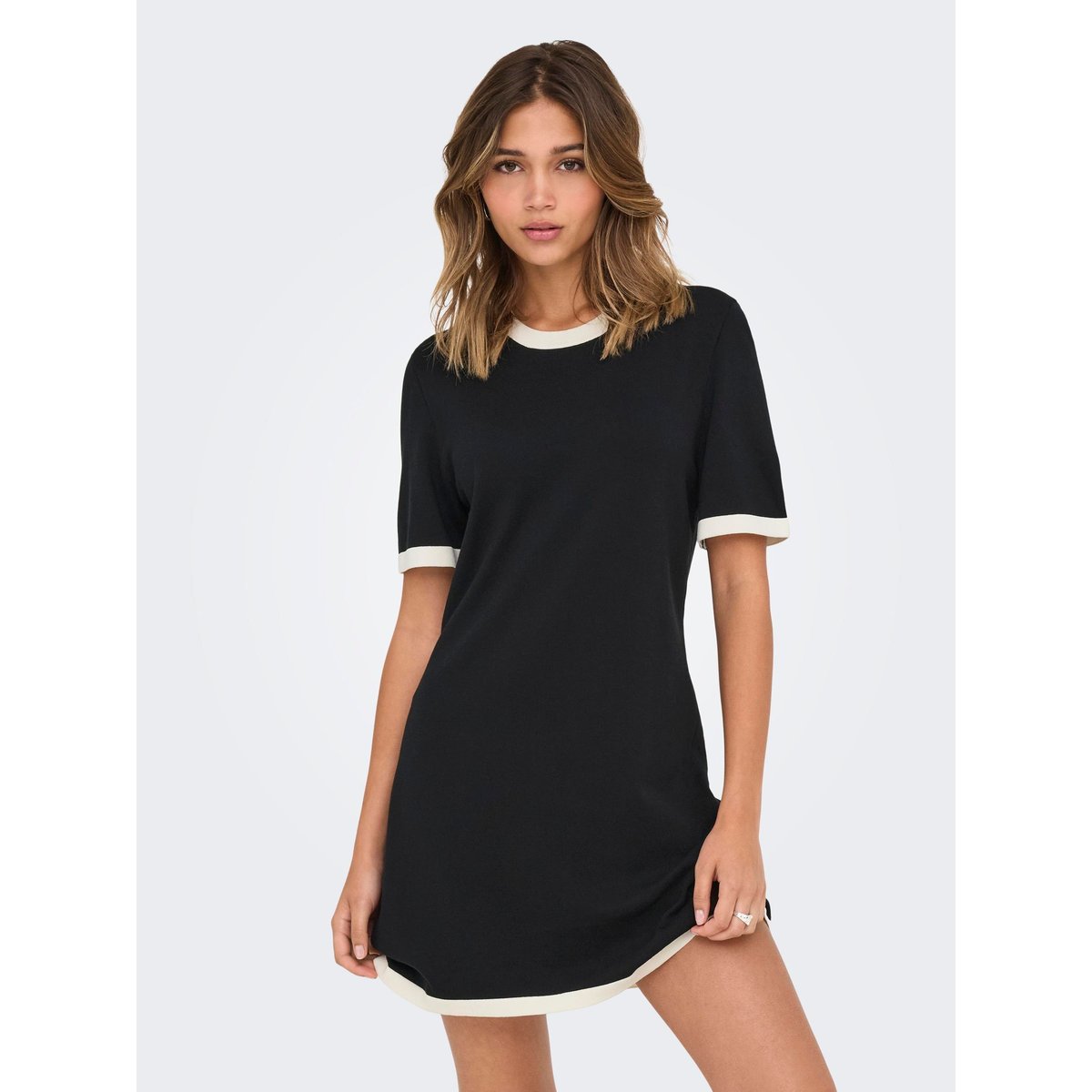 Robe En Maille ONLKARINA Robe courte noire - black, ONLY