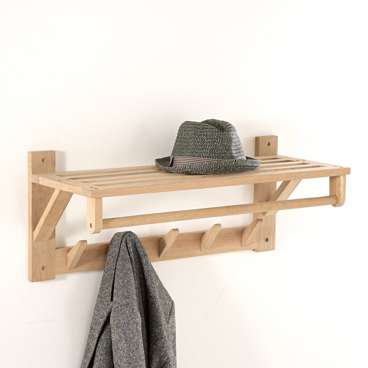 Portemanteau haut mural, Selfrid bois clair, LA REDOUTE INTERIEURS