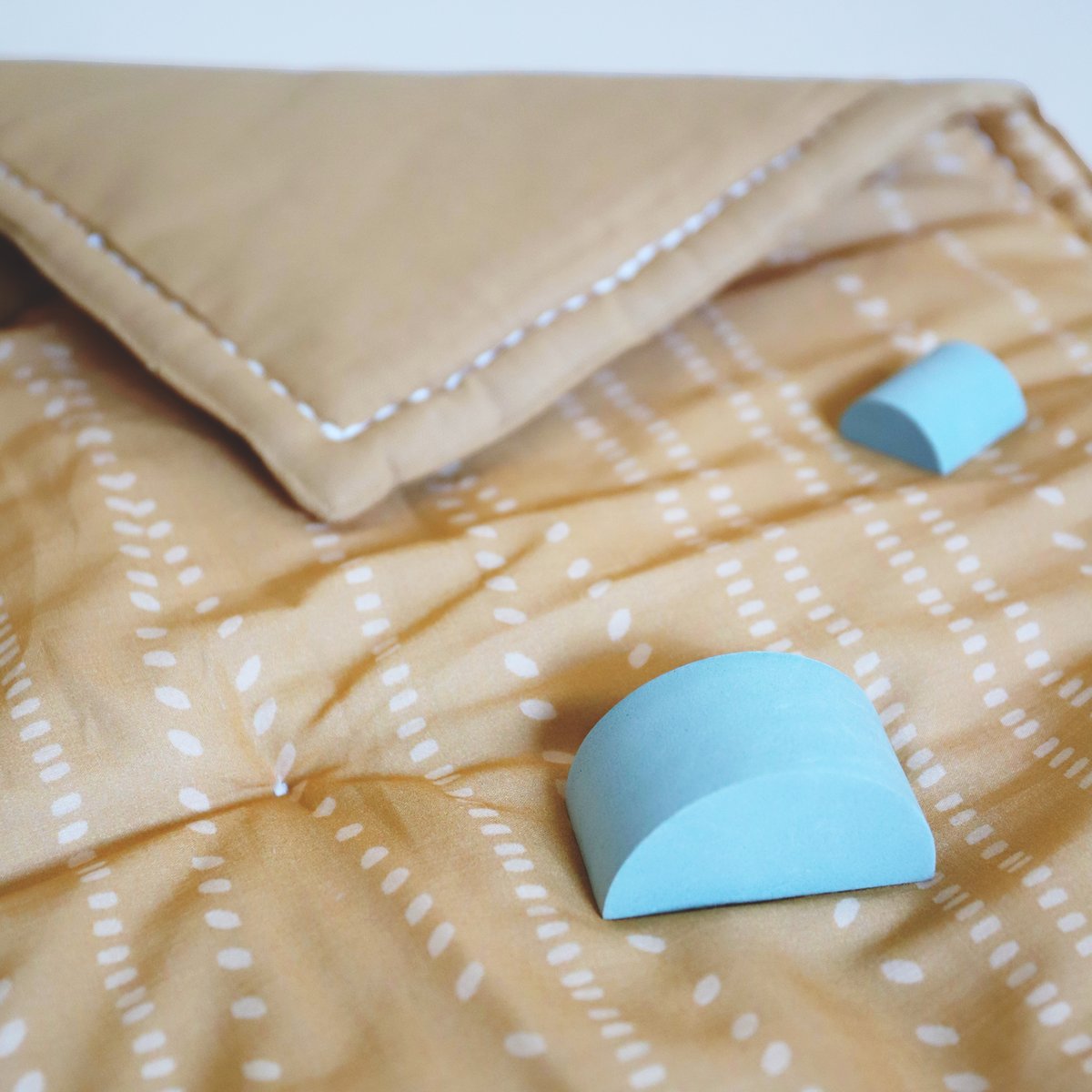Tapis de repos bébé bohème NEPO caramel, NATTIOT