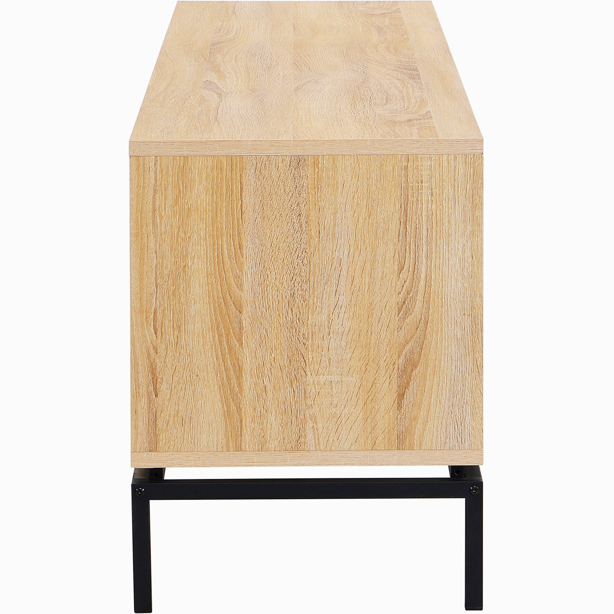 Meuble TV 2 portes - TALIA effet bois, HOMIFAB
