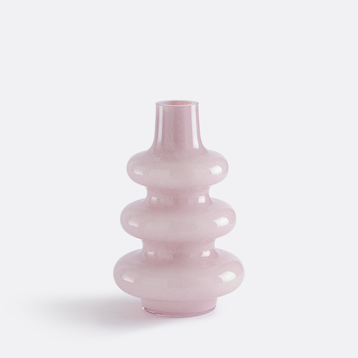 Olia Glass Vase H30cm pink, LA REDOUTE INTERIEURS
