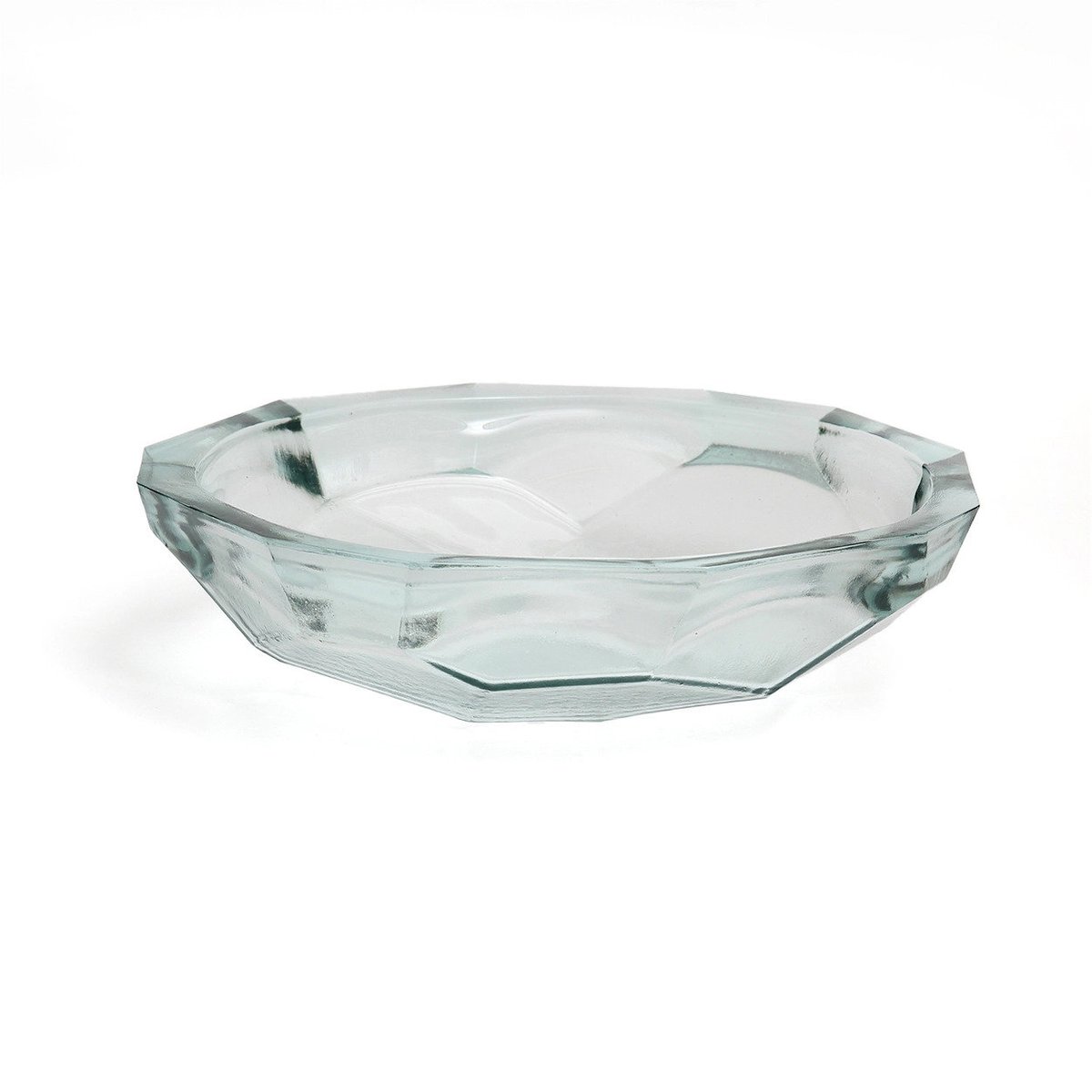 Bol en verre recyclé ORIGAMI bleu, BAZAR BIZAR