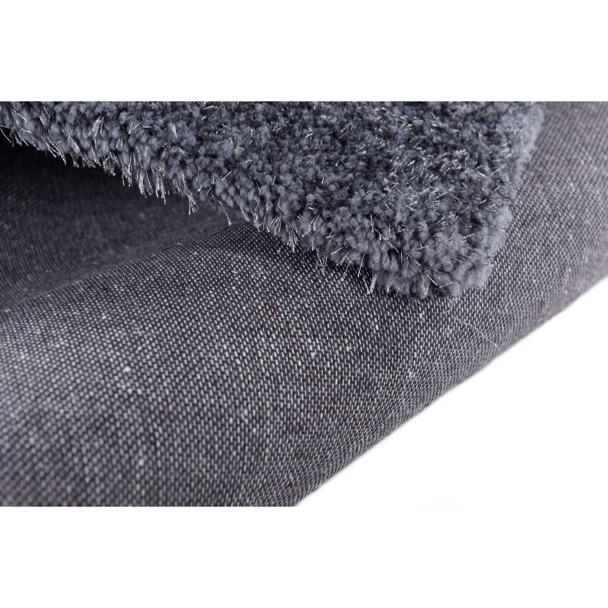 Tapis Shaggy SOFT brillant à poils longs anthracite, TOM TAILOR