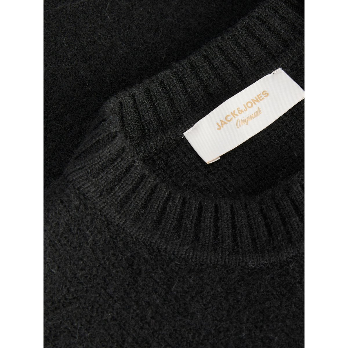 Pull En Maille black 1, JACK & JONES