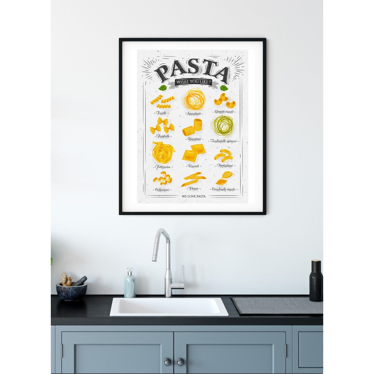 Affiche Pasta blanc, L'AFFICHERIE