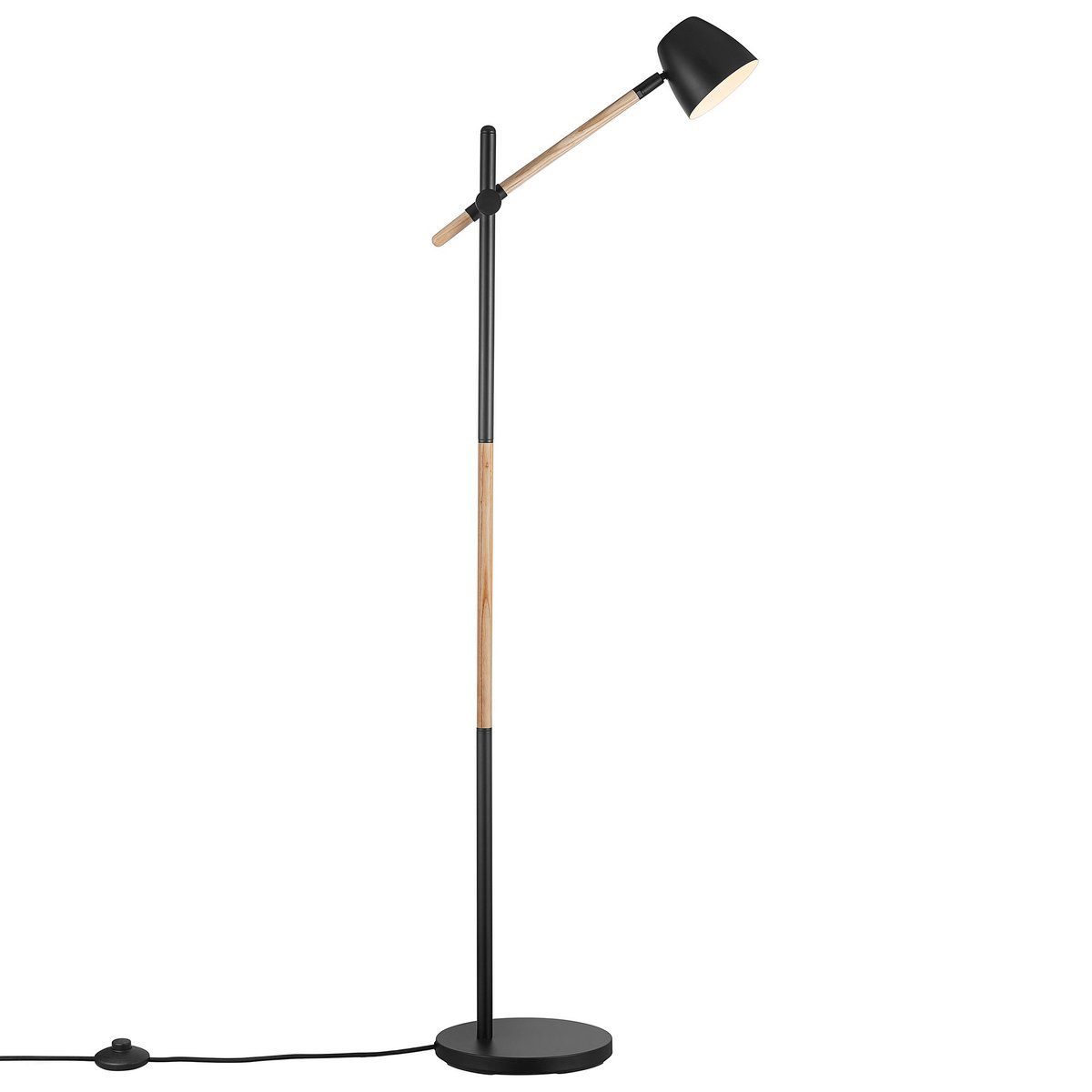 Lampadaire Lumineux et Moderne en Métal, THEO noir, NORDLUX