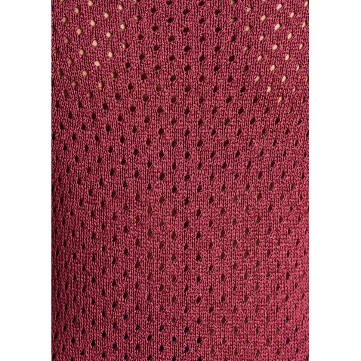 Pull sans manches en crochet mahogany, LA FEE MARABOUTEE