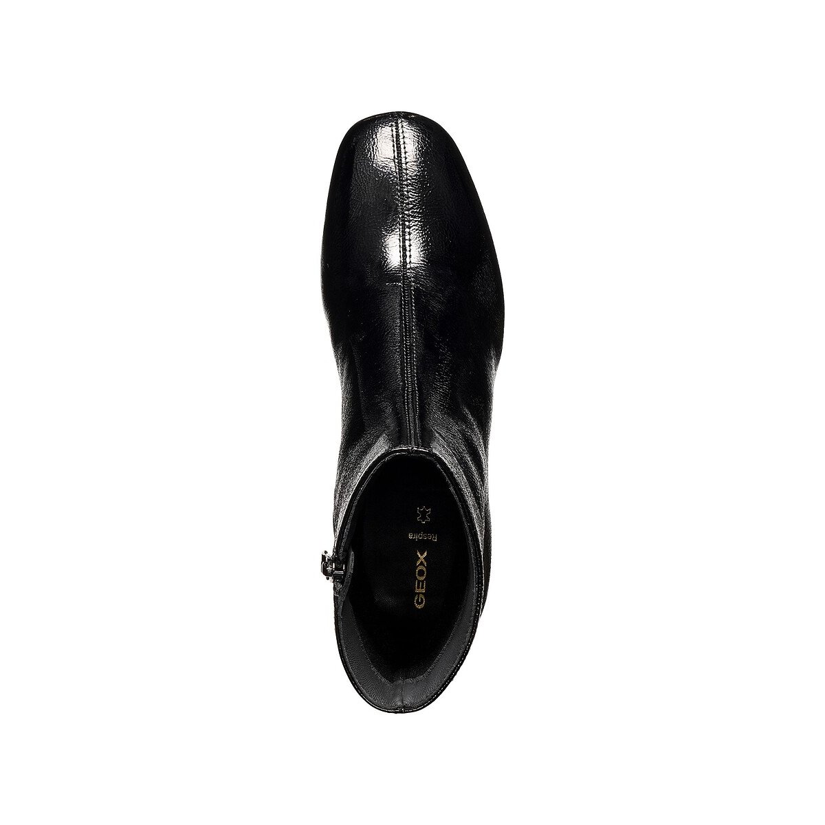 Botines de cuero charol KALIDINE negro, GEOX