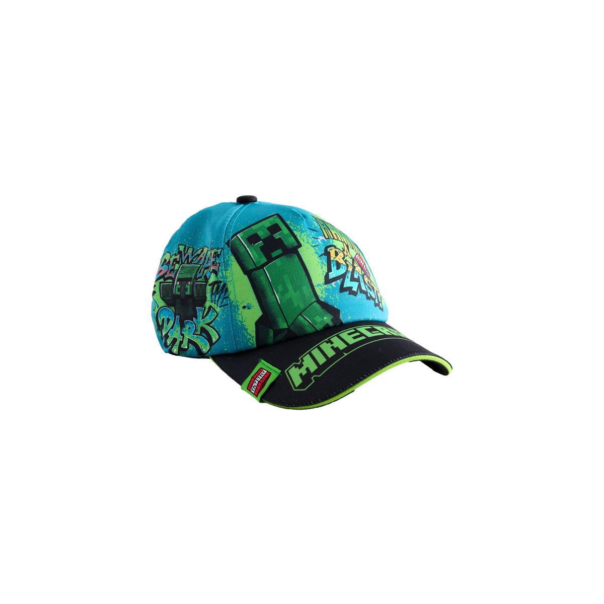 Casquette en coton bleu sarcelle minecraft, NEXT