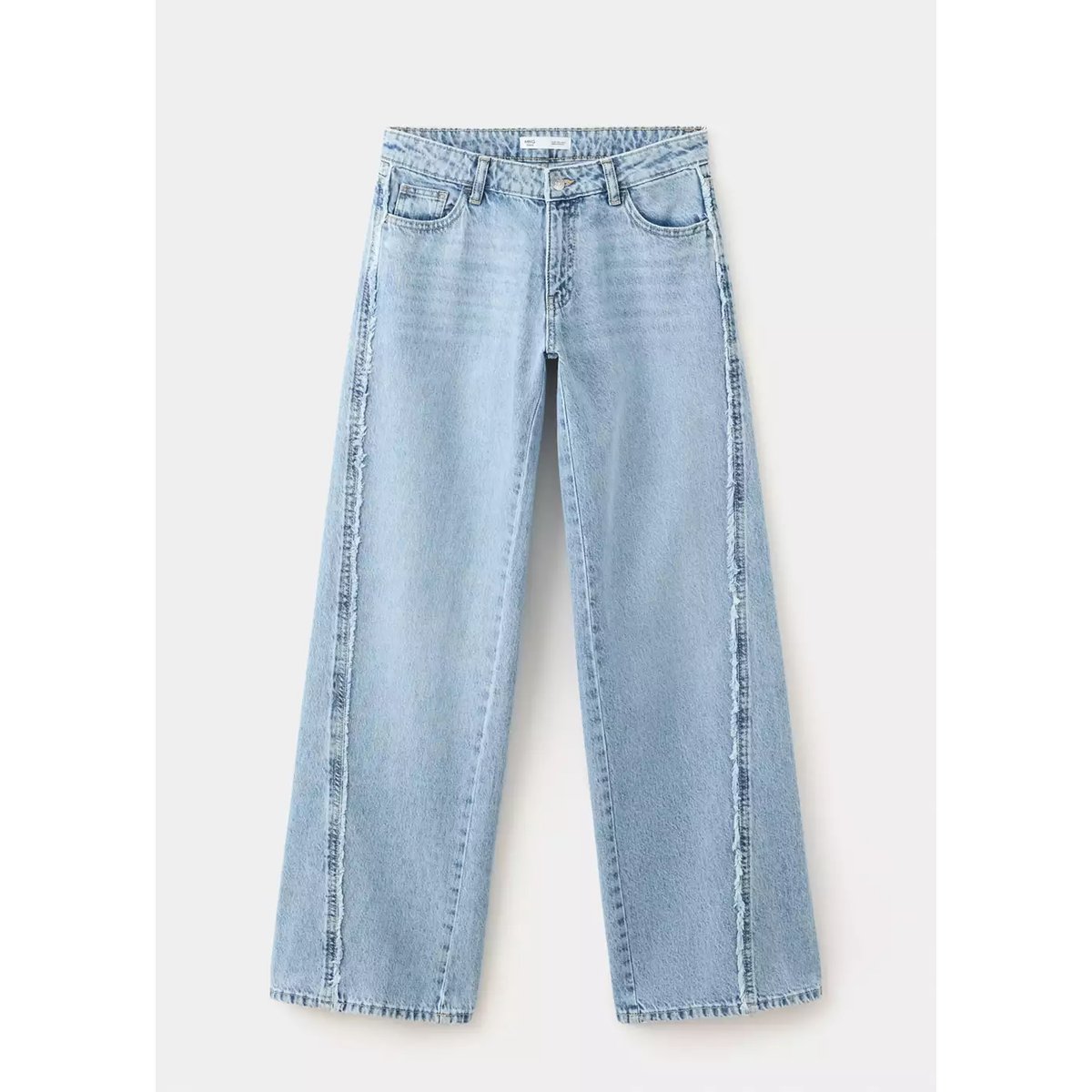 Jean low waist wide leg bleu moyen, MANGO TEEN