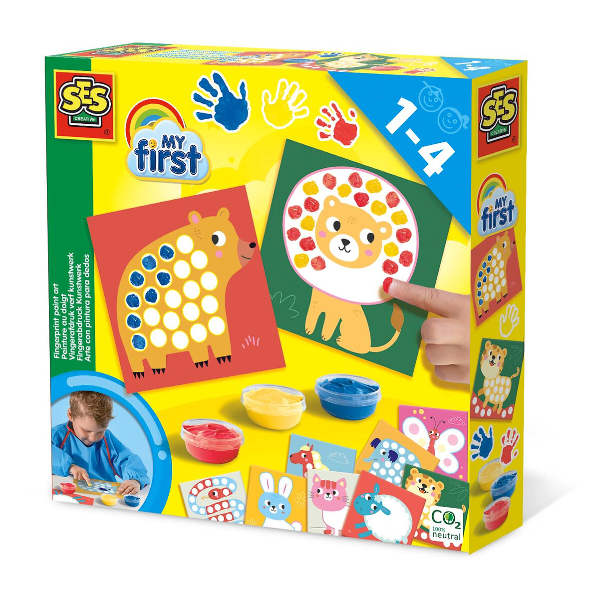 Brinquedo "A arte de pintar com os dedos", SES multicolor, SES