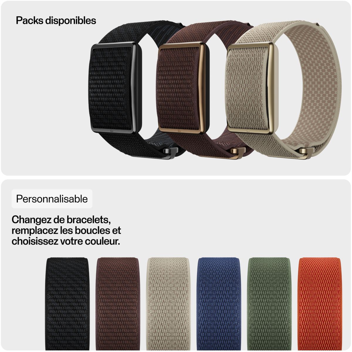 Bracelet connecté Loop Brown Copper marron, POLAR