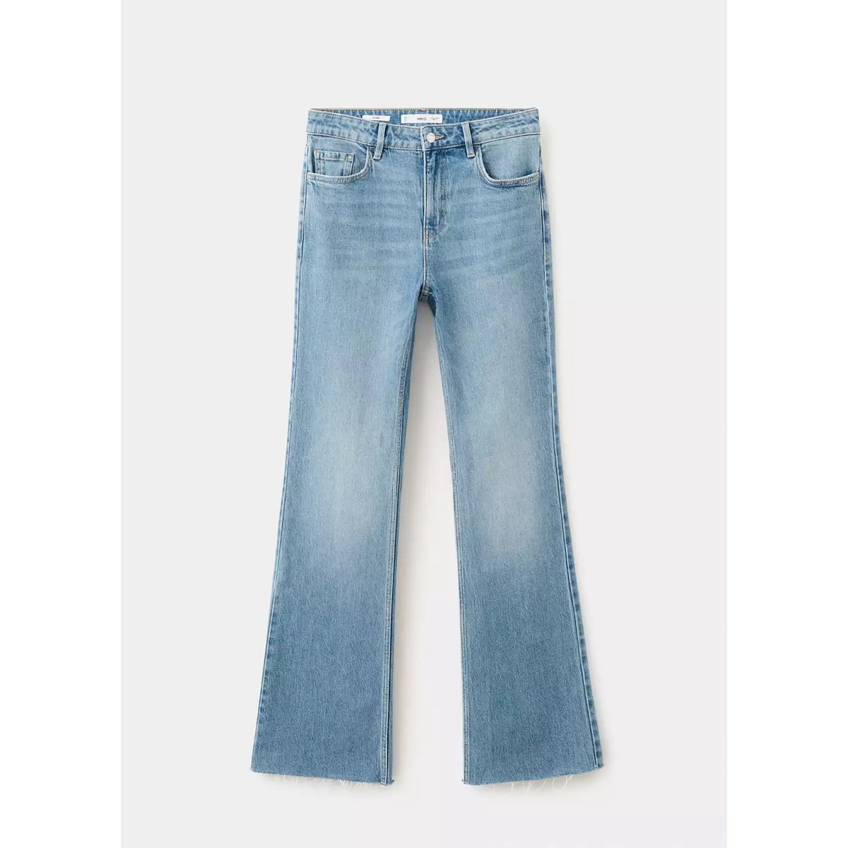 Jean Fiona flare taille normale bleu moyen, MANGO