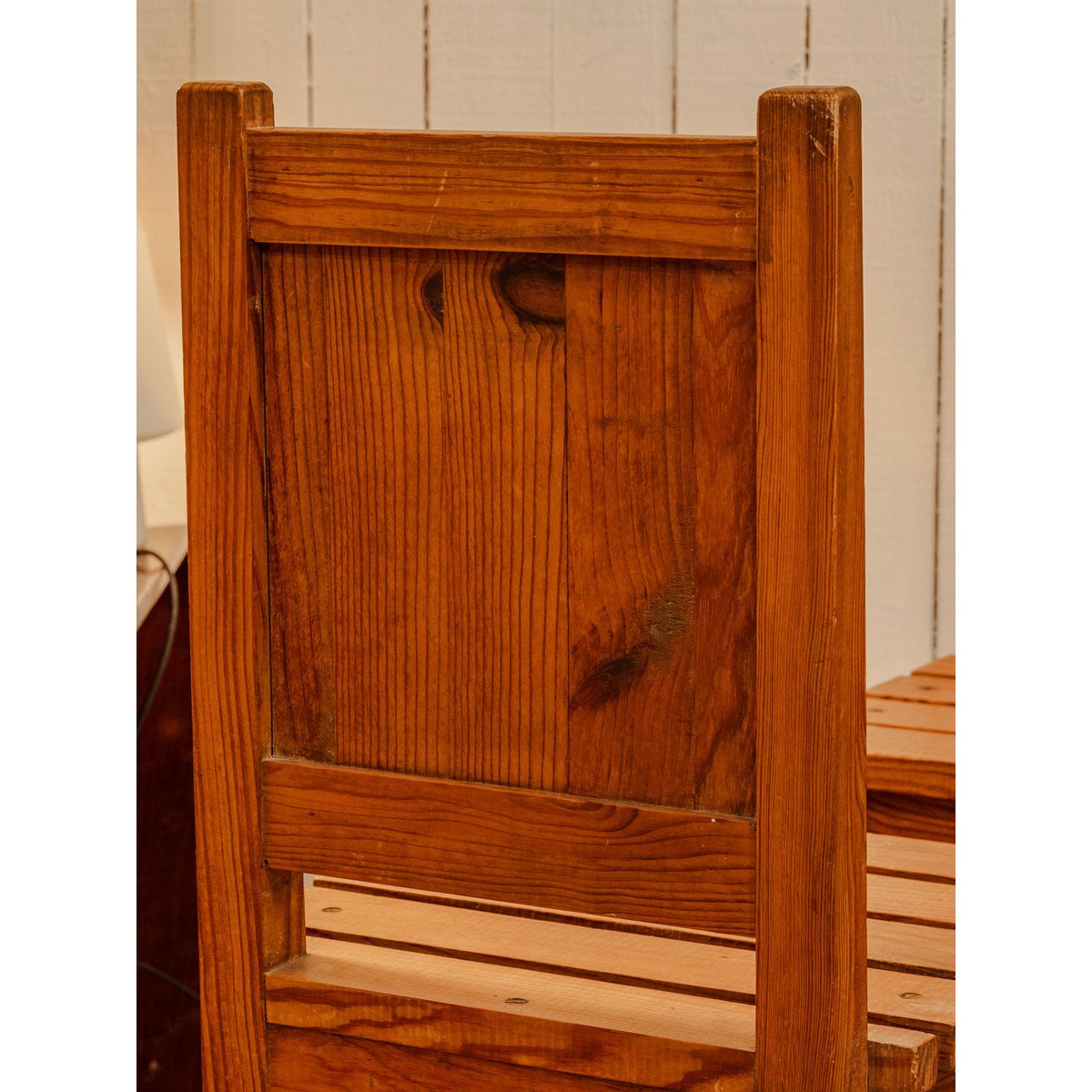 Lot de 4 chaises en bois Claude N°800 - Bon état bois, DEBONGOUT
