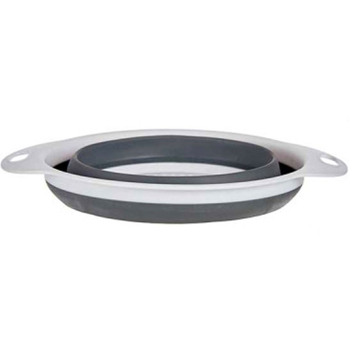 Passoire pliante plastique grise et blanche 24.5x20x9cm gris, WADIGA