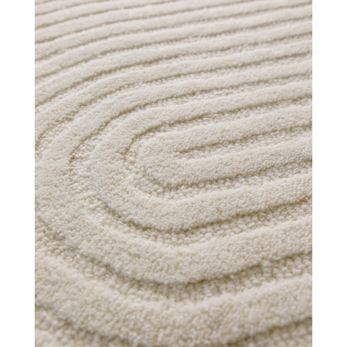 WECONhome Malibu, tufté main, laine vierge, tapis en laine, certifié OEKO-TEX® (40 x 60 cm, beige crème) ,  MALIBU ONE beige crème, ESPRIT