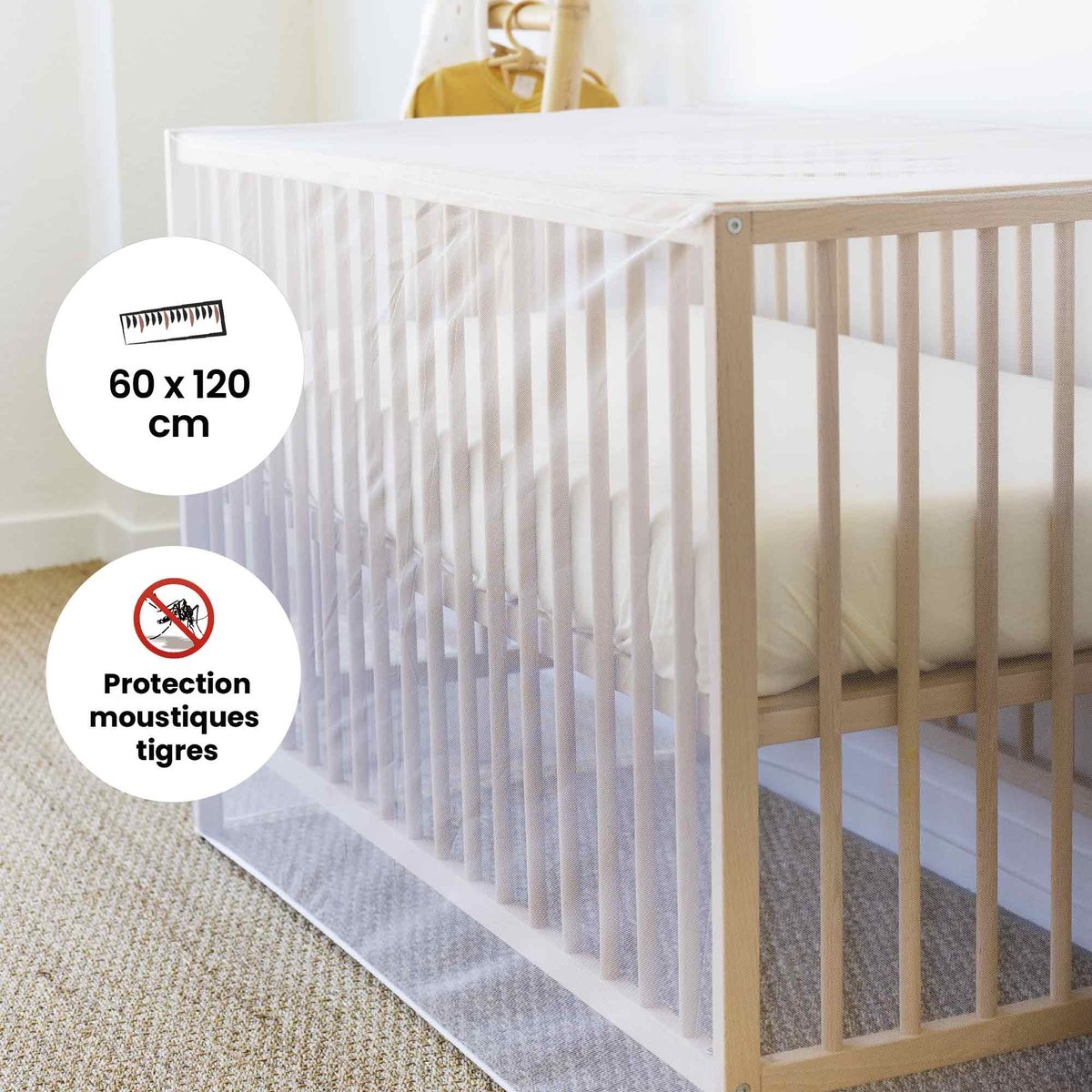 Moustiquaire lit bébé blanco, TROIS KILOS SEPT