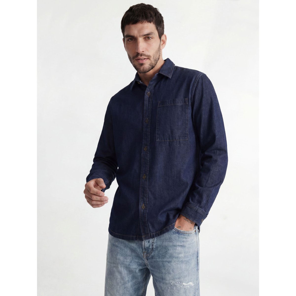Surchemise dark denim, JACK & JONES