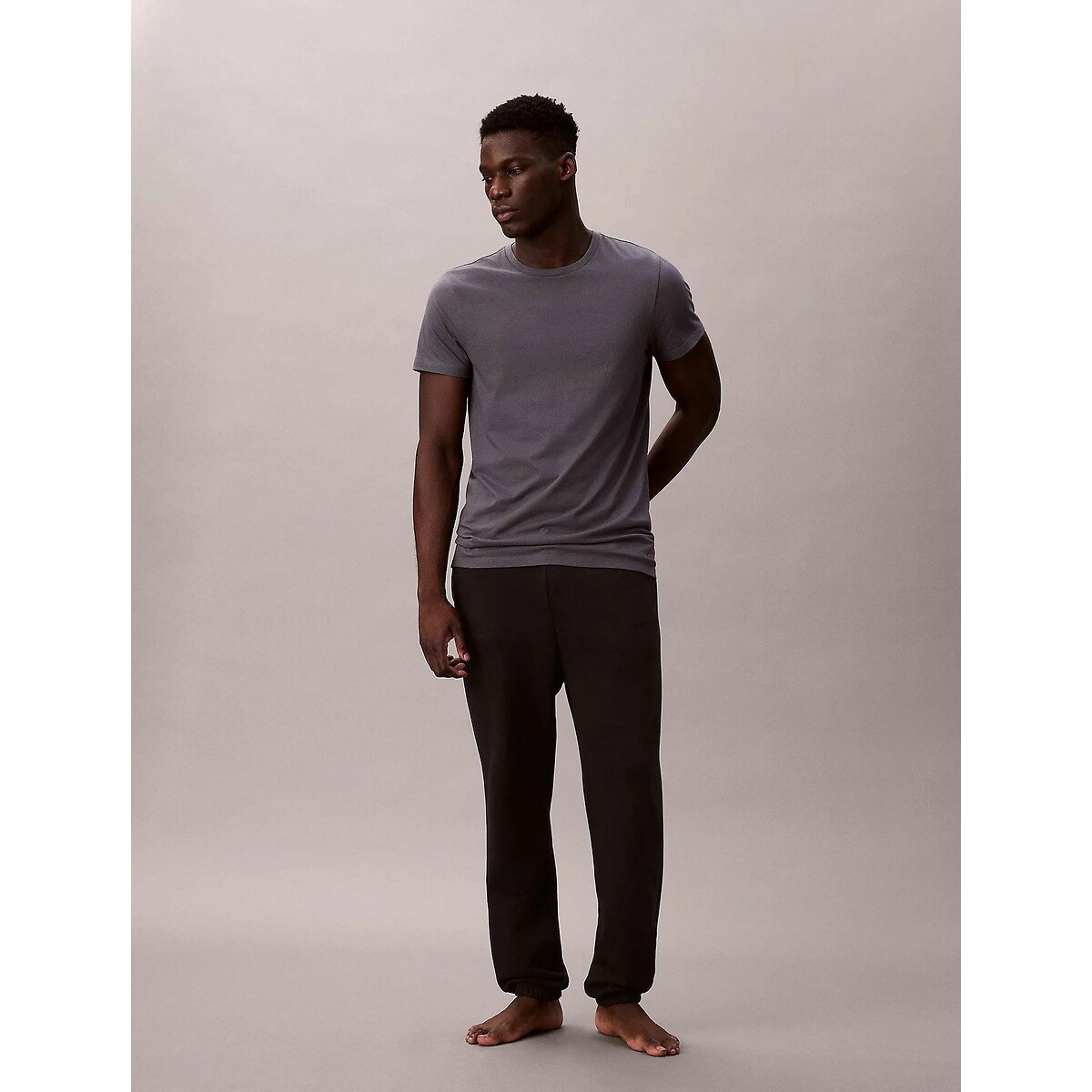 Lote de 3 t-shirts de gola redonda preto + cinzento + vermelho, CALVIN KLEIN UNDERWEAR