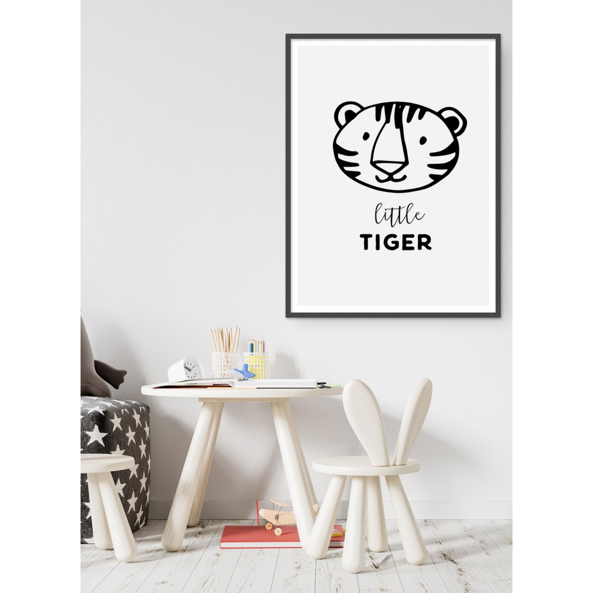 Affiche Petit tigre blanc, L'AFFICHERIE