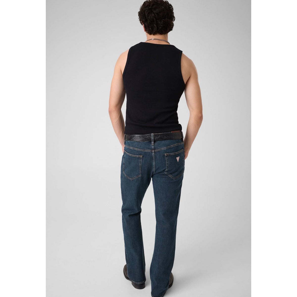 Jean Bootcut Taille Mi-Haute bleu, GUESS JEANS