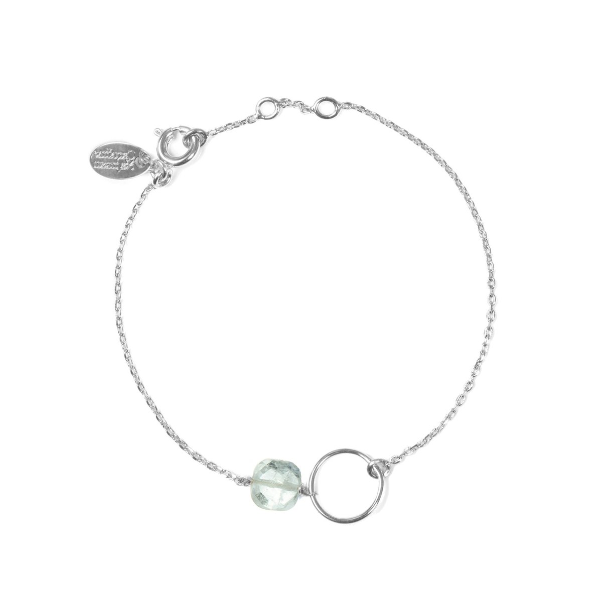 Bracelet aigue marine argent - fidji bleu, CAROLINE NAJMAN