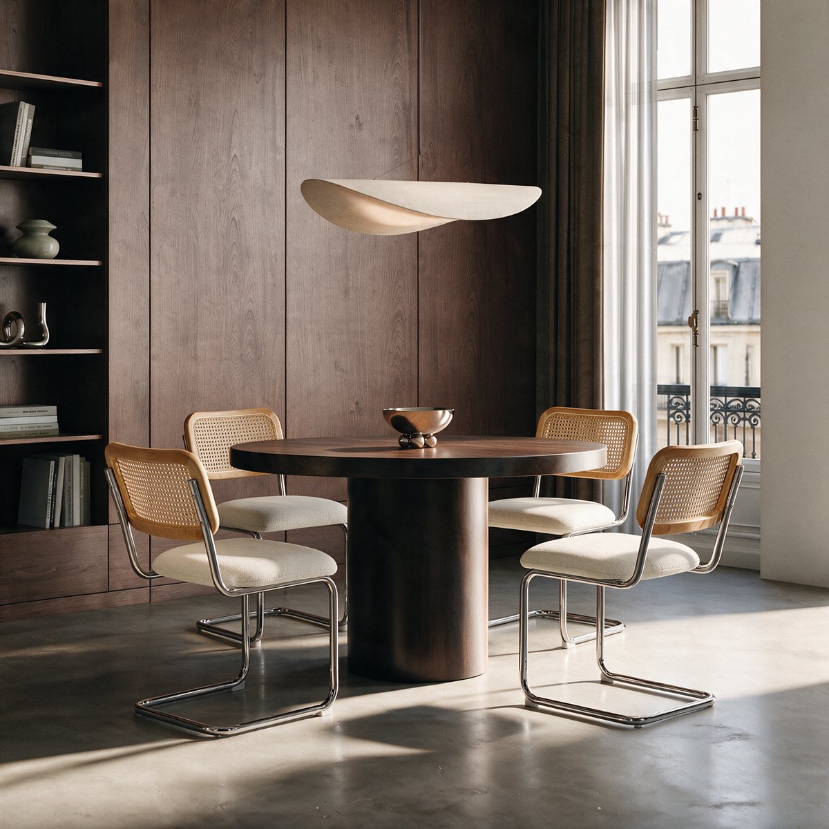 Lot de 2 chaises en velours texturé BROOKS crème, SIA HOME