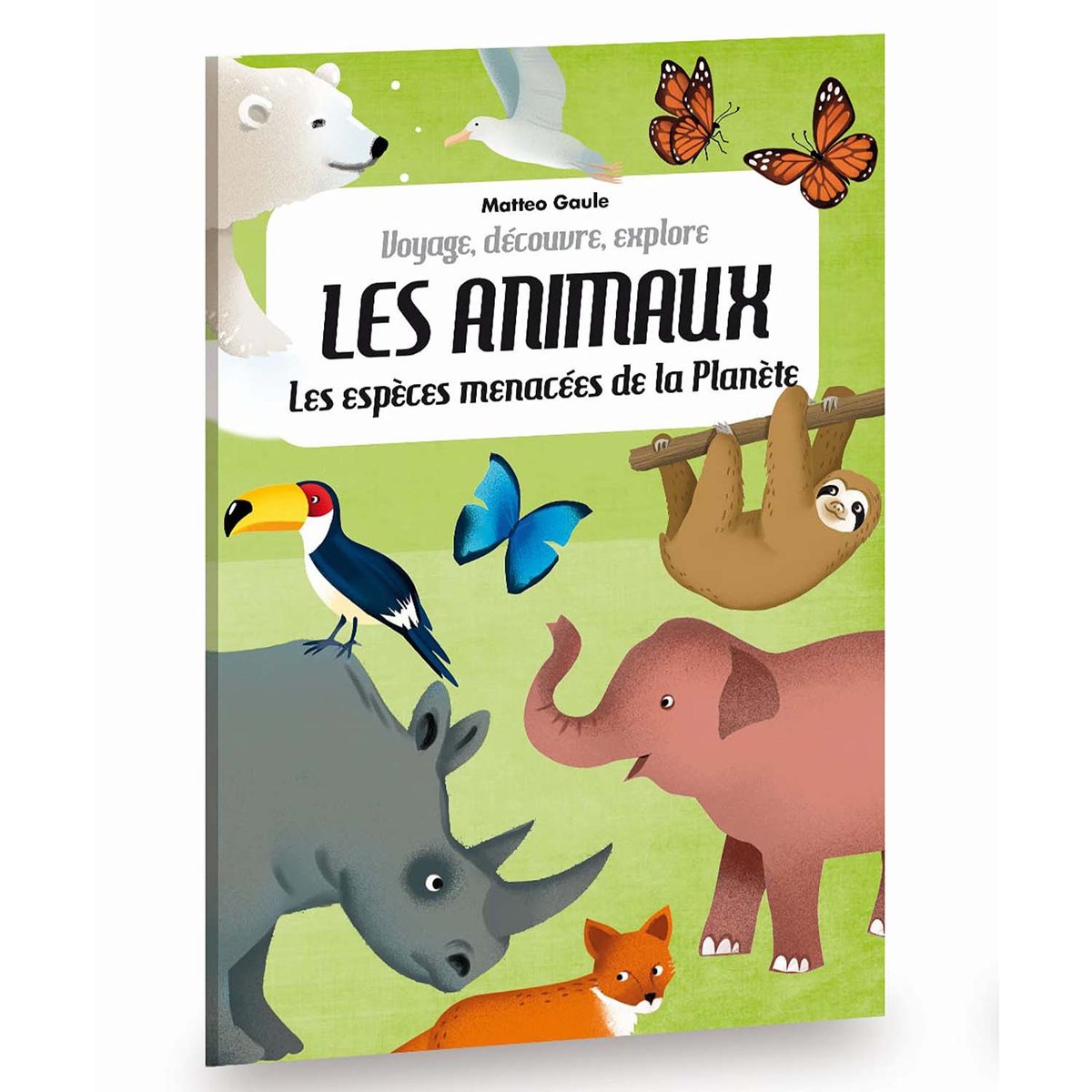 Puzzle & Livre - Voyagez, découvrez, explorez, Les espèces menacées vert, SASSI
