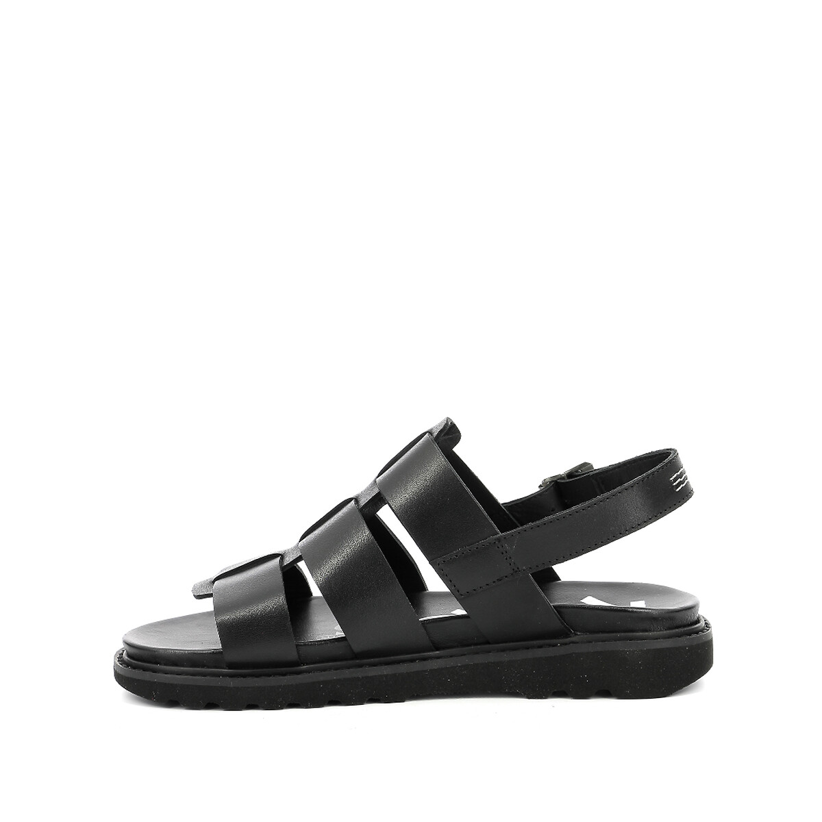 Sandalen in leer Neosinead zwart, KICKERS