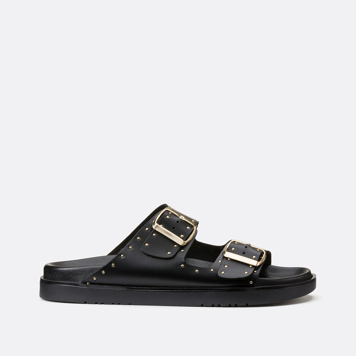 Leather Studded Detail Mules black, LA REDOUTE COLLECTIONS