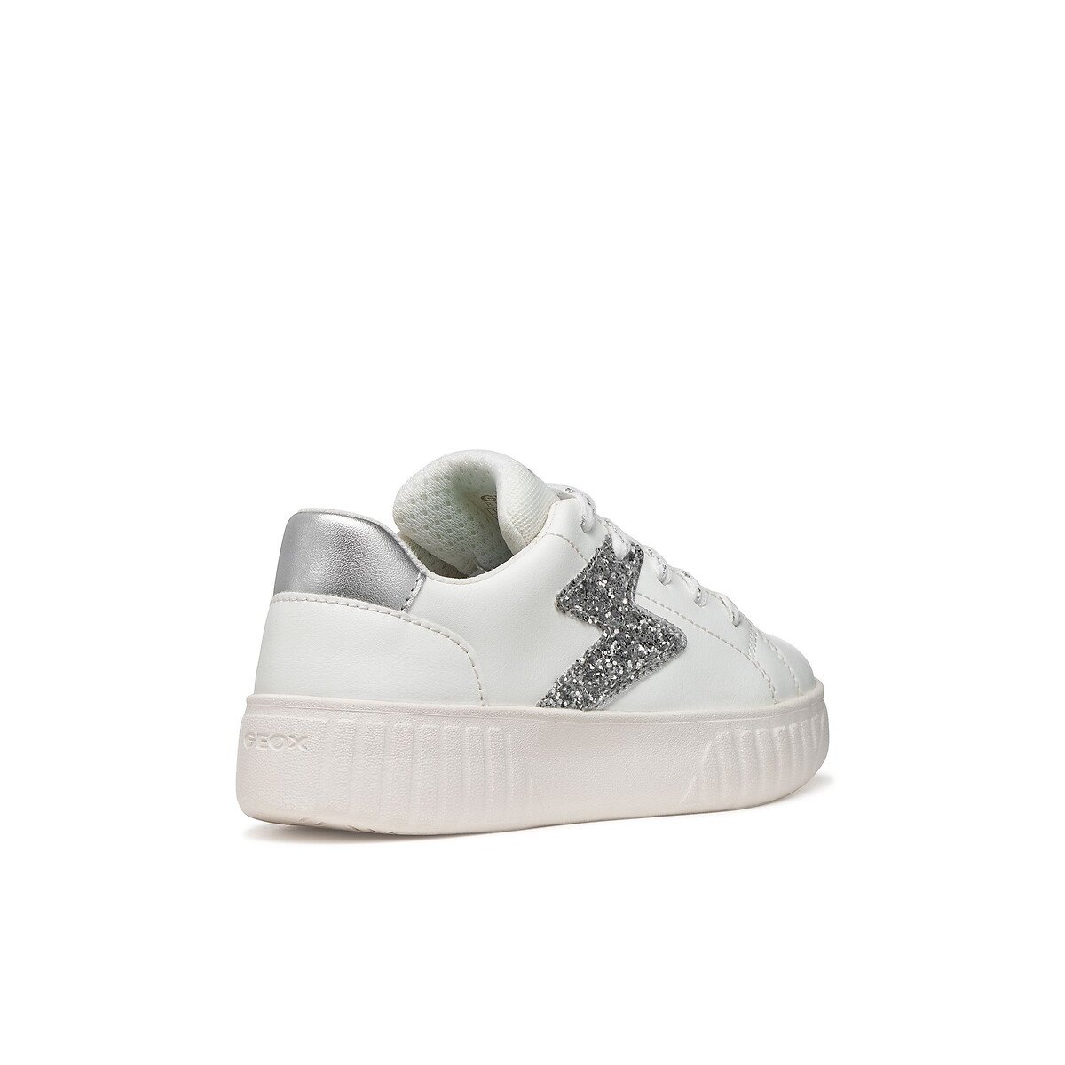 Ademende sneakers, MIKIROSHI wit/zilver, GEOX