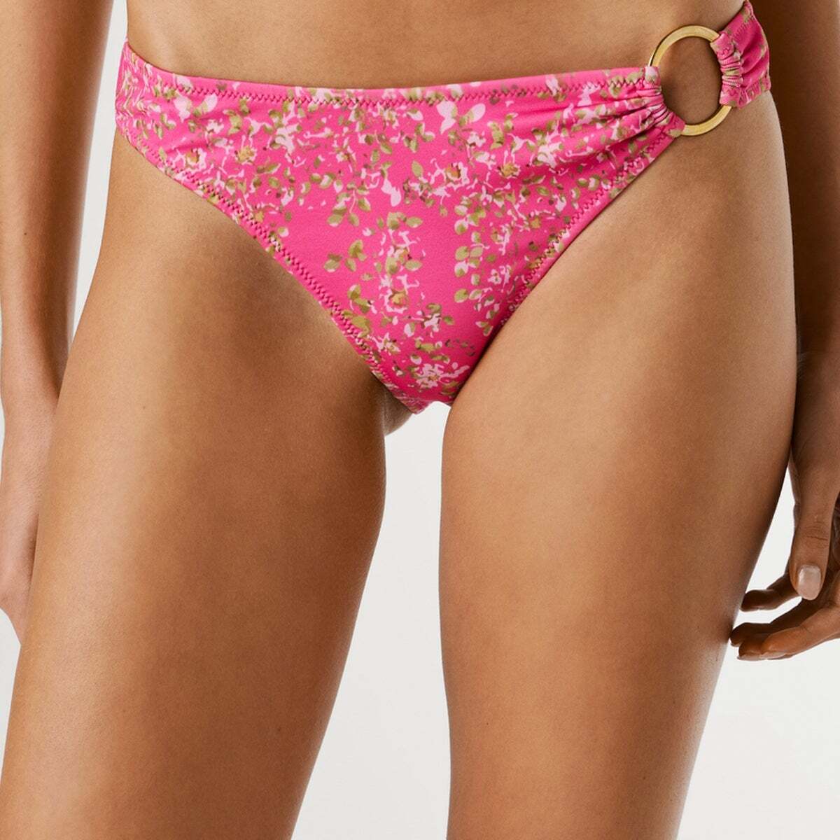 Culotte De Bikini À Fleurs fuchsia profond, PEPE JEANS