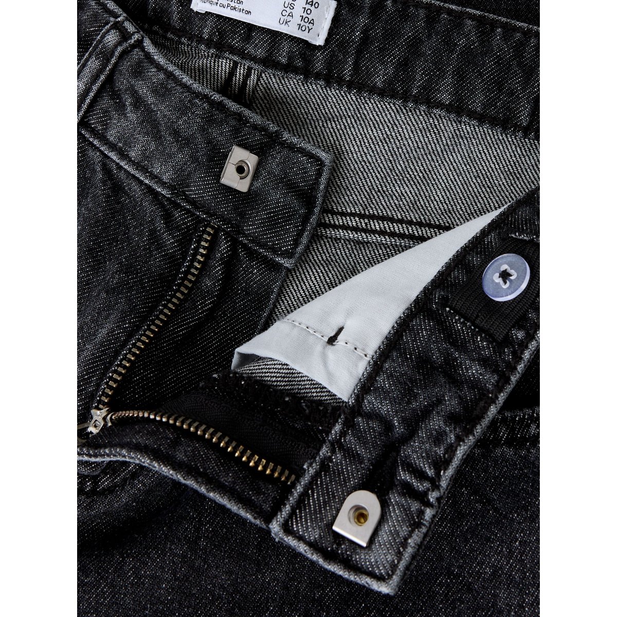 Jean À Coupe Ample gris - dark grey denim1, NAME IT