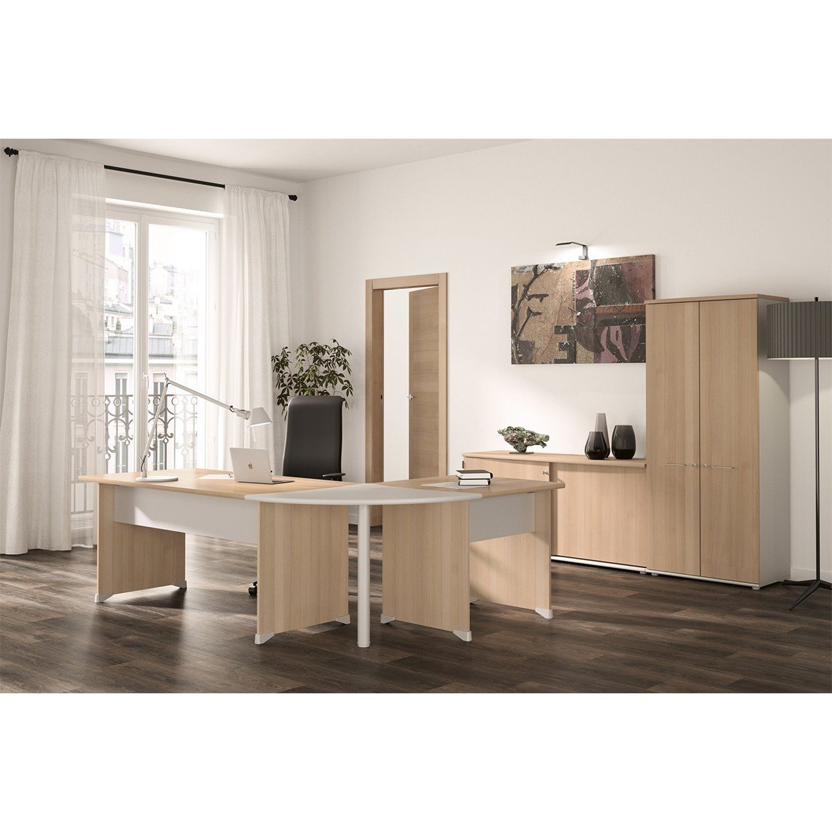 Armoire 2 portes L80 Jazz - Fabrication Française beige, CALICOSY