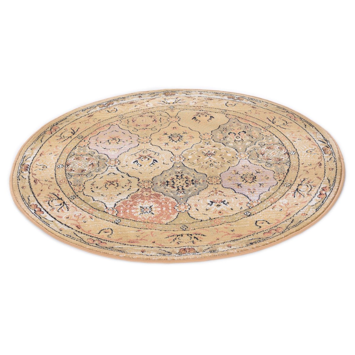 Tapis tissé à poils courts - GABIRO beige, THEKO